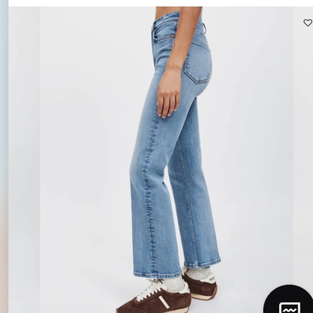 RE/DONE Extra Stretch 70’s crop boot denim